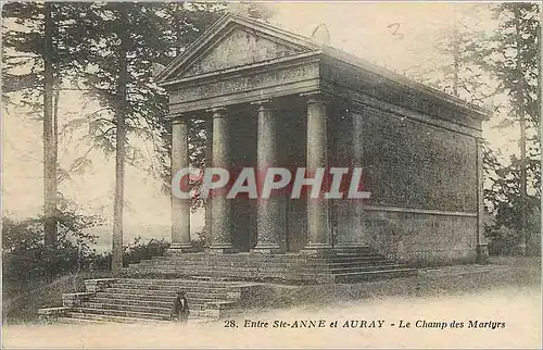Cartes postales Entre Ste Anne et Auray Le Champ des Martyrs