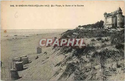 Ansichtskarte AK St Brevin l'Ocean Loire Inf La Plage la Dune et le Casino