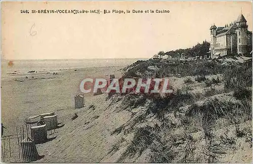 Cartes postales St Brevin l'Ocean Loire Inf La Plage la Dune et le Casino