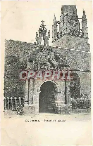 Cartes postales Carnac Portail de l'Eglise