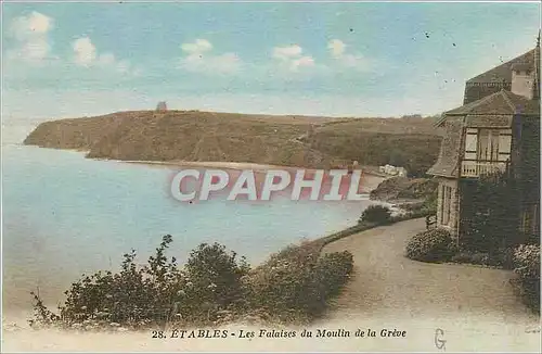 Ansichtskarte AK Etables Les Falaises du Moulin de la Greve