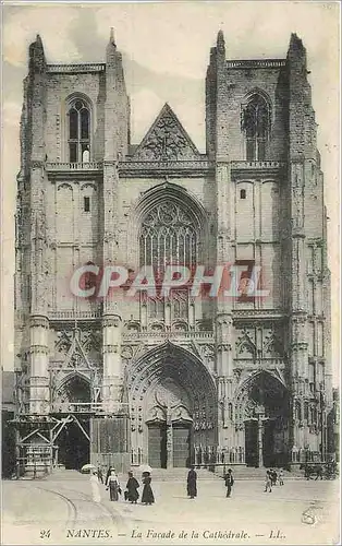 Cartes postales Nantes La Facade de la Cathedrale