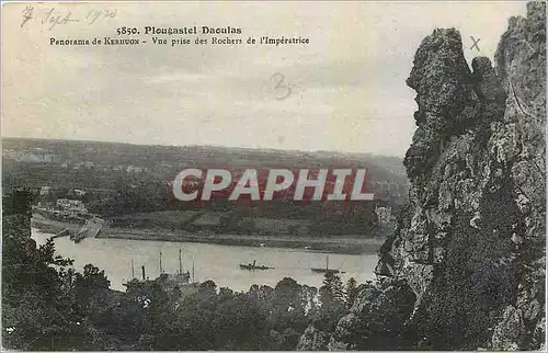 Cartes postales Plougastel Daoulas Panorama de Kerhuon Vue prise des Rochers de l'Imperatrice