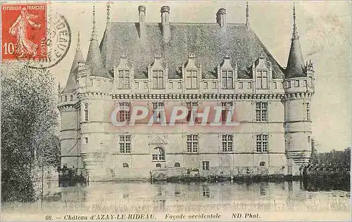 Ansichtskarte AK Chateau d'Azay le Rideau Facade occidentale