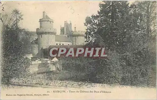 Ansichtskarte AK Alencon Tours du Chateau des Ducs d'Alencon