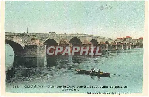 Ansichtskarte AK Gien Loiret Pont sur la Loire