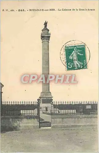 Cartes postales Boulogne sur Mer La Colonne de la Grande Armee