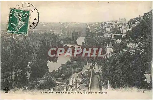 Cartes postales Poitiers Vallee du Clain vue prise de Blossac
