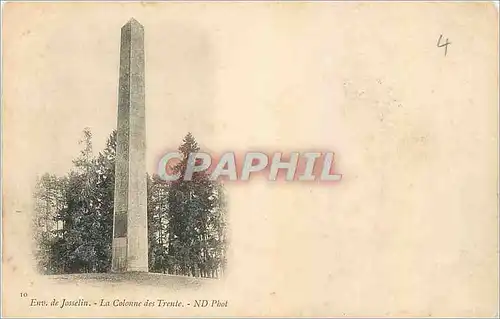 Cartes postales Env de Josselin La Colonne des Trente