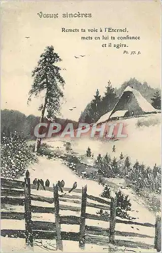 Ansichtskarte AK Voeux sinceres