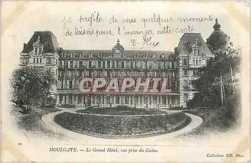 Cartes postales Houlgate Le Grand Hotel vue prise du Casino