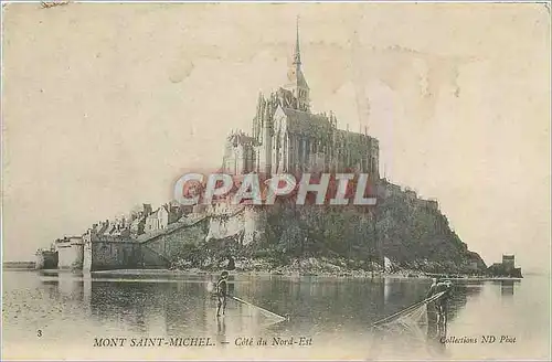 Cartes postales Mont Saint Michel Cote du Nord Est Peche Pcheur