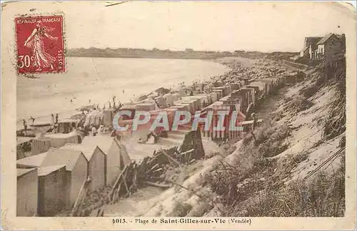Cartes postales Plage de Saint Gilles sur Vic Vendee