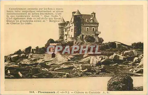 Cartes postales Ploumanach C du N Chateau de Costaeres