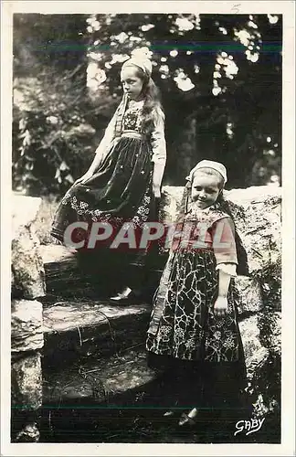 Ansichtskarte AK La Bretagne Fillettes de Plougastel Daoulas Finistere Folklore