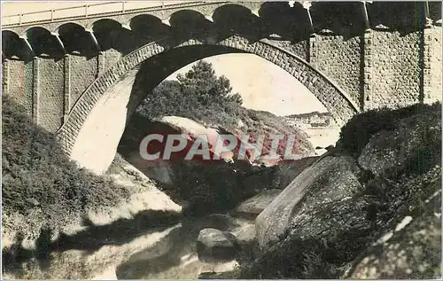 Moderne Karte Perros Guirec C du N Le pont sur la Valle des Troieros