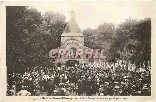 Ansichtskarte AK Sainte Anne d'Auray La Scala Sancta un jour de grand pelerinage