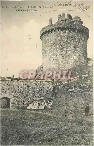 Cartes postales Le Fort La Latte en Plevenon C du N Le Donjon cote Est