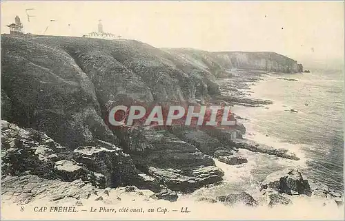 Cartes postales Cap Frehel Le Phare cote ouest ou Cap