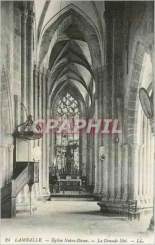 Cartes postales Lamballe Eglise Notre Dame Le Grande Nef