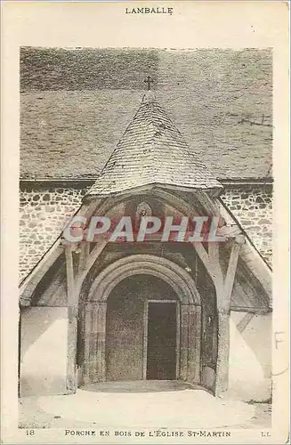 Cartes postales Lamballe Porche en Bois de l'Eglise St Martin