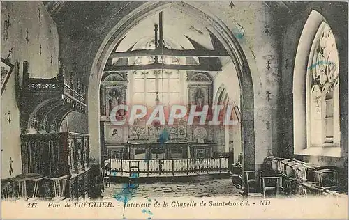 Ansichtskarte AK Env de Treguier Interieur de la Chapelle de Saint Goneri