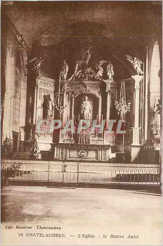 Cartes postales Chatelaudren L'Eglise Le Maitre Autel