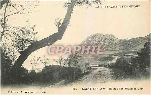 Ansichtskarte AK Saint Efflam Route de St Michel en Greve