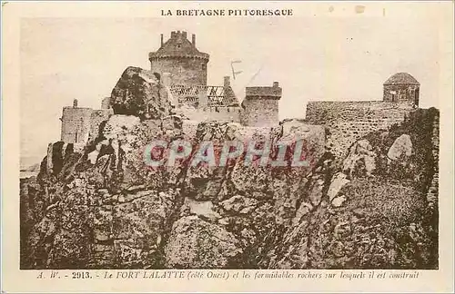 Cartes postales La Fort Lalatte Cote Ouest et les formidables rochers sur lesquels il est construit