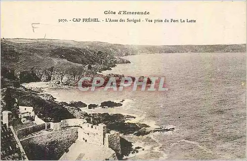 Cartes postales Cap Frehel L'Anse des Sevigne Vue prise du Fort La Latte