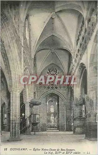 Ansichtskarte AK Guingamp Eglise Notre Dame de Bon Secours