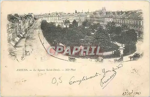 Cartes postales Amiens Le Square Saint Denis