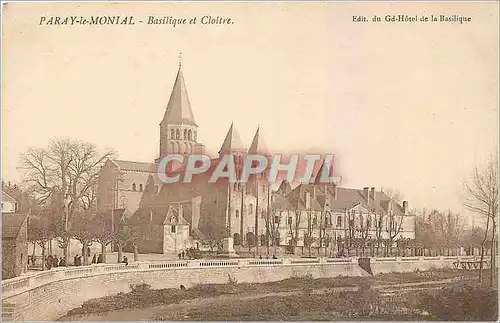 Cartes postales Paray le Monial Basilique et Cloitre