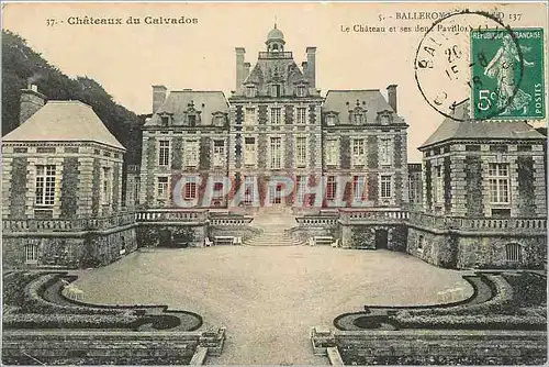 Ansichtskarte AK Chateaux du Calvados Balleroy Le Chateau et ses den Pavillon