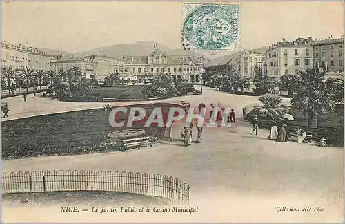 Cartes postales Nice Le Jardin Public et le Casino Municipal