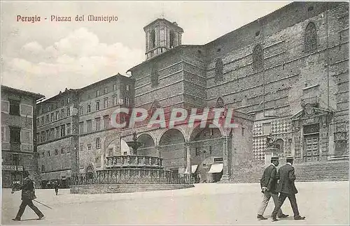 Cartes postales Perugia Piazza del Municipio
