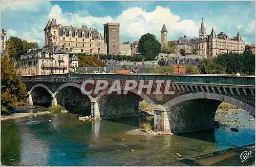 Cartes postales moderne Pau Le Chateau et le Gave
