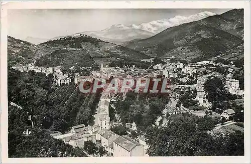 Cartes postales moderne Amelie les Bains Vue generale et le Massif du Canigou