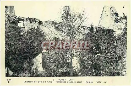 Moderne Karte Vorly Cher Chateau de Bois Sir Ame