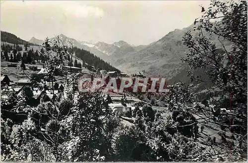 Moderne Karte Meribel les Allues Savoie Vue du plateau et de la Pointe du Vallon