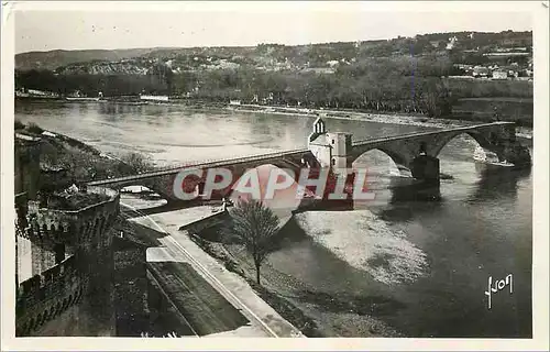 Ansichtskarte AK Avignon Vaucluse Le Pont St Bezenet vu du rocher du Dom