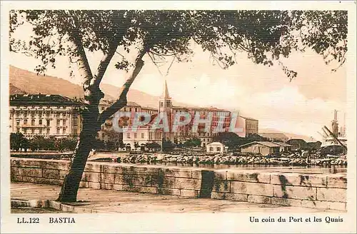 Cartes postales Bastia Un coin du Port et les Quais