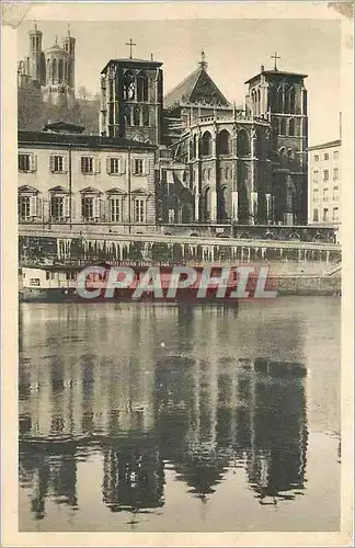 Cartes postales Lyon La Saone Cathedrale St Jean Fourviere