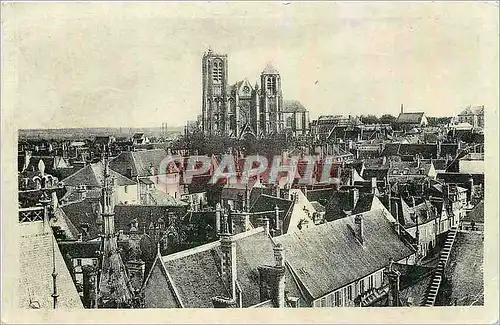 Ansichtskarte AK Bourges Vue generale prise du Palais Jacques Coeur