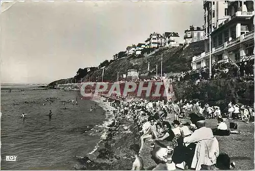 Moderne Karte Granville Manche La Plage Vue generale