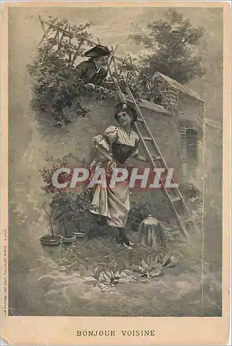 Cartes postales Bonjour Voisine