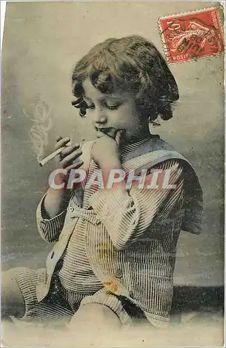 Cartes postales Enfant Tabac Cigarette