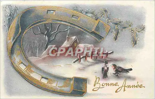 Ansichtskarte AK Bonne Annee Fer a cheval