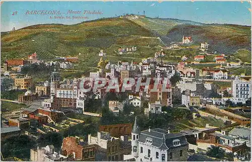 Cartes postales Barcelona Monte Tibidabe