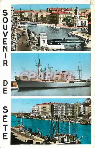 Cartes postales moderne Souvenir de Sete Bateau